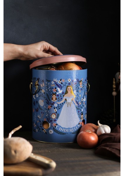 Desenli Soğanlık ve Sebzelik Seti, Şık ve Kullanışlı Mutfak Aksesuarı