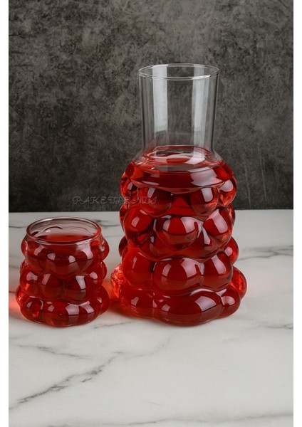 Şık Üzüm Seramik Sürahi - 1000 Ml, Turuncu Renkli, Zarif Tasarım