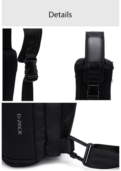 D-Pack Erkek Siyah Çapraz Çanta 25SBD30306F