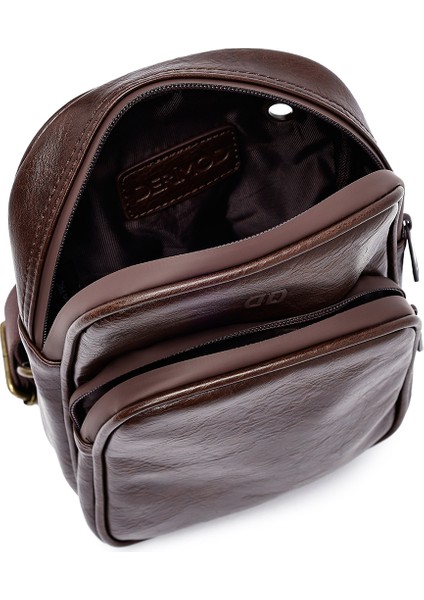 Erkek Kahverengi Mini Çapraz Çanta 25SBD300518