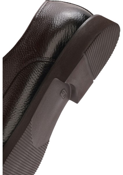 Erkek Kahverengi Bağcıklı Deri Klasik Ayakkabı 25SFD6019FT