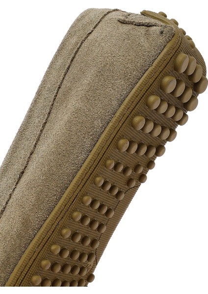 Erkek Haki Süet Deri Loafer 25SFD633110