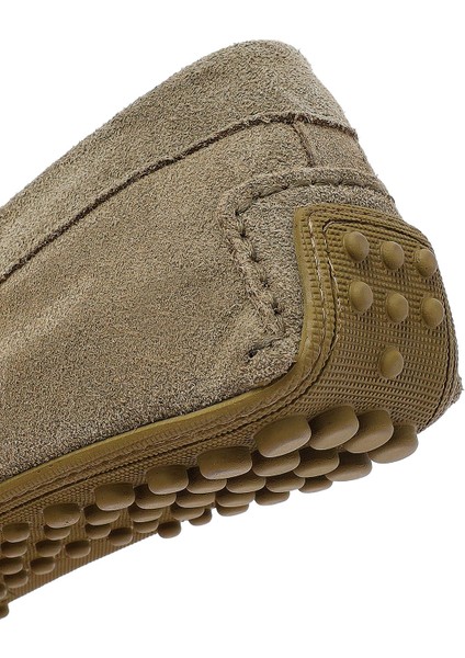 Erkek Haki Süet Deri Loafer 25SFD633110