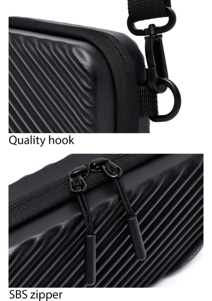 D-Pack Erkek Siyah Mini Kutu Çapraz Çanta 25SBD30276F