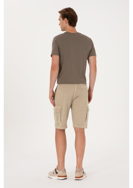 Erkek Açık Haki Şort (Örme) 50285309-VR183 fırsatları