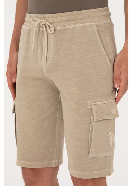 Erkek Açık Haki Şort (Örme) 50285309-VR183 indirimleri