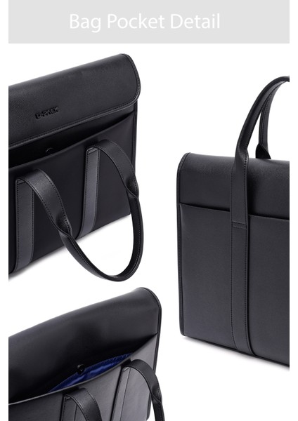 D-Pack Erkek Siyah Kumaş Evrak Çantası 25SBD302514
