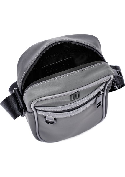 Erkek Gri Mini Kumaş Postacı Çantası 25SBD30116F