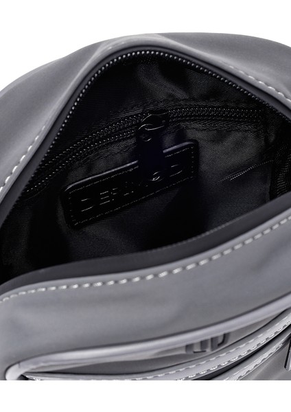 Erkek Gri Mini Kumaş Postacı Çantası 25SBD30116F