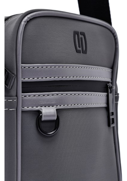 Erkek Gri Mini Kumaş Postacı Çantası 25SBD30116F