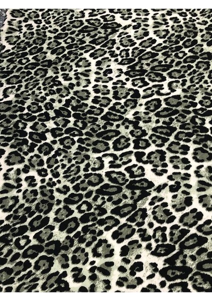 %100 Pamuk Yeşil Leopar Desen Lüx Viskon Kumaş En 150CM fiyatları