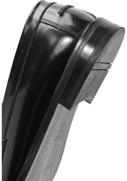 Erkek Siyah Deri Klasik Ayakkabı 25SFD601722