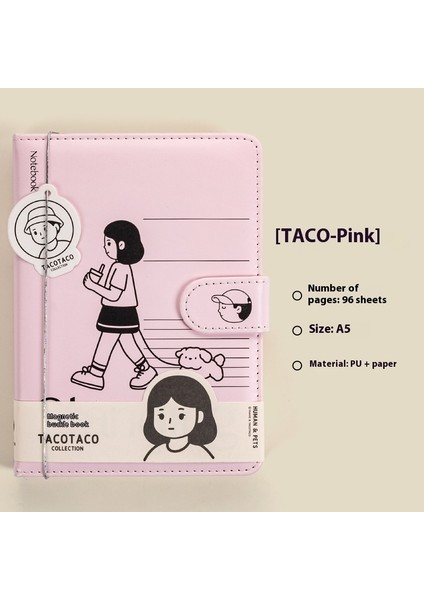 Defter Manyetik Kapama Karikatür Günlük El Kitabı (Yurt Dışından)