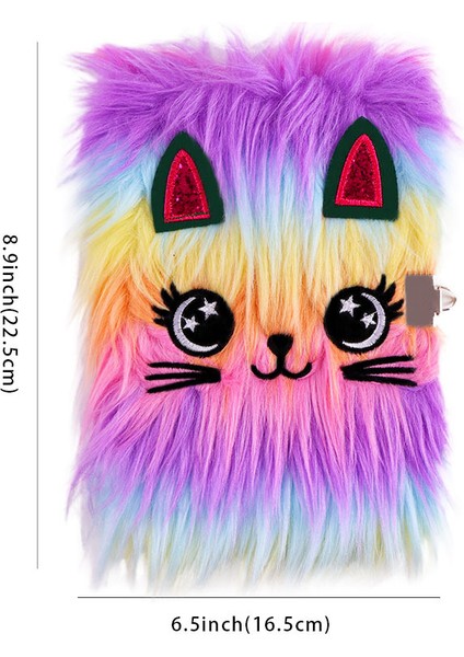 Çocuk Peluş Defter A5 Günlük (Yurt Dışından)