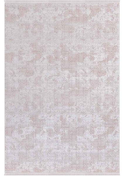 Alaçatı 2602A Krem Bej Yumuşak Dokulu Modern Salon, Mutfak, Oturma, Çocuk Odası Halısı