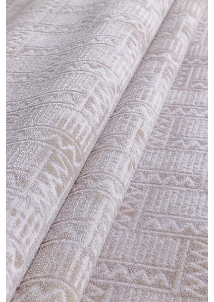 Alaçatı 2602A Krem Bej Yumuşak Dokulu Modern Salon, Mutfak, Oturma, Çocuk Odası Halısı fiyatları