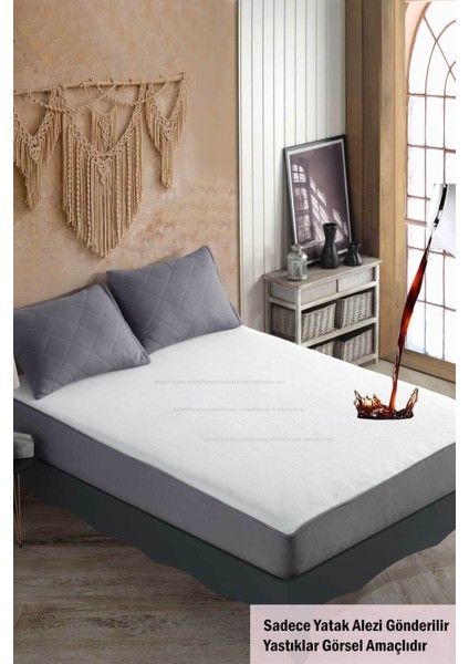 Gri Pamukkale Klimalı Sıvı Geçirmez Yatak Koruyucu Alez, 10 Ebat
