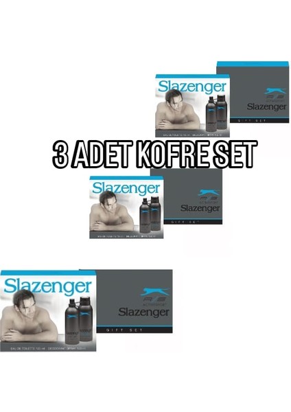 Edt 3 Lü Kofre Set Activesport (Edt+Deo) Set (Mavi)