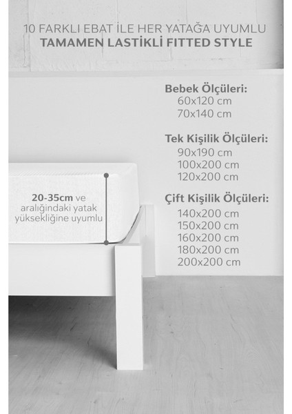 Eko Kapitone Çift Kişilik Yatak Koruyucu, Beyaz, 150X200, Fitted fiyatları