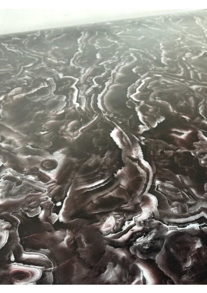 Kahve Mermer Desenli Kalın Pvc Masa Koruyucu ve Pedi fiyatları