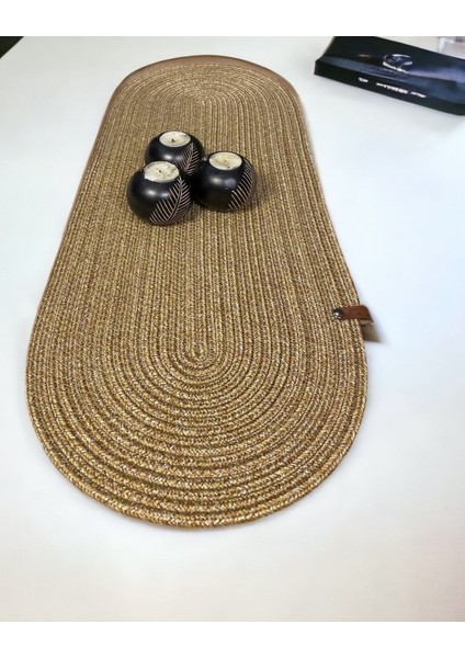 Turuncu Doğal Jüt Masa ve Sehpa Örtüsü, Şık ve Modern Dekor Için Ideal fiyatları