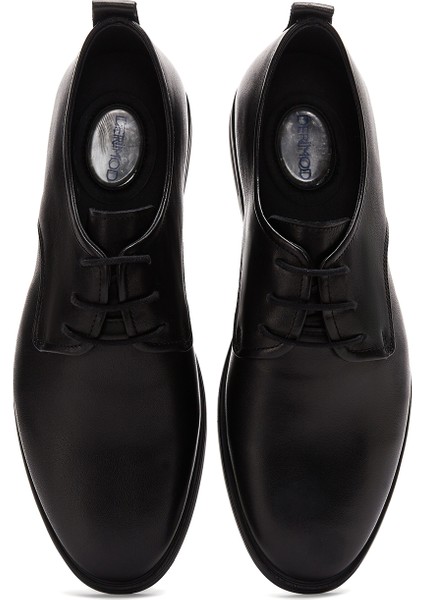 Erkek Siyah Deri Klasik Ayakkabı 25SFD710018