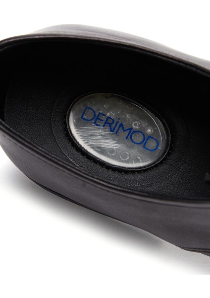 Erkek Siyah Deri Klasik Ayakkabı 25SFD710018