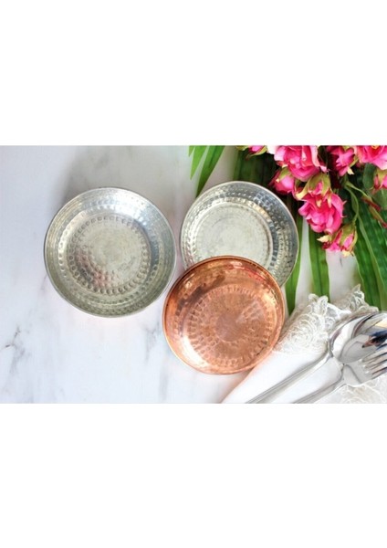 Beyaz Bakır Çerezlik ve Reçellik Kase, Şık ve Dayanıklı Tasarım fiyatları