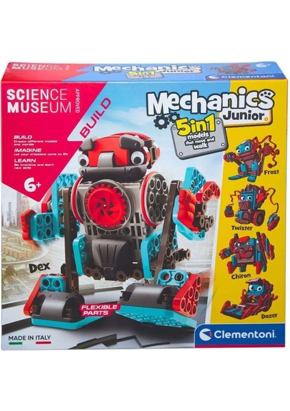 61360TR Mechanics Junior Hareketli Robotlar 5in1 +6 Yaş