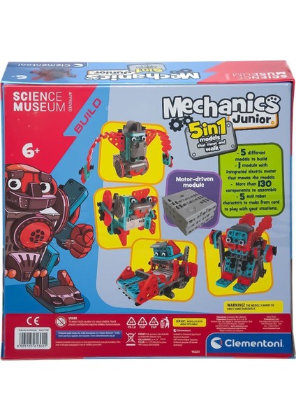 61360TR Mechanics Junior Hareketli Robotlar 5in1 +6 Yaş modelleri