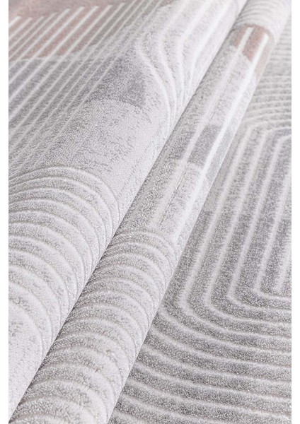 Alaçatı 2605A Gri Pudra Yumuşak Dokulu Modern Salon, Mutfak, Oturma, Çocuk Odası Halısı modelleri