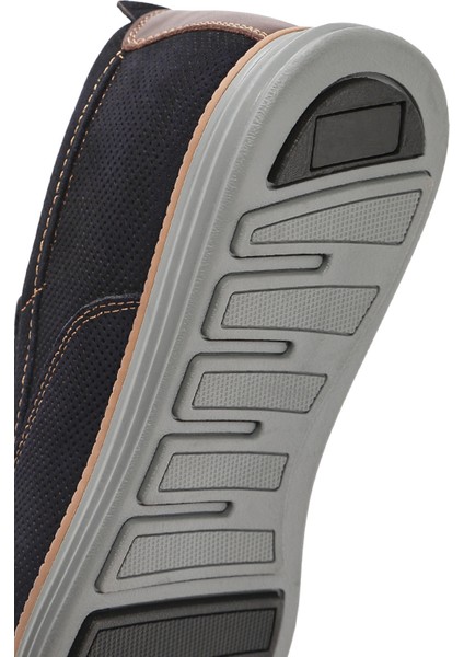 Erkek Lacivert Nubuk Deri Casual Loafer 25SFD7104V3