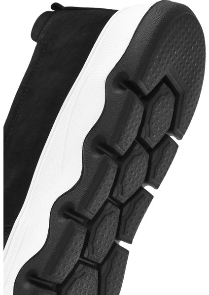 Erkek Siyah Nubuk Deri Comfort Loafer 25SFD6604V3