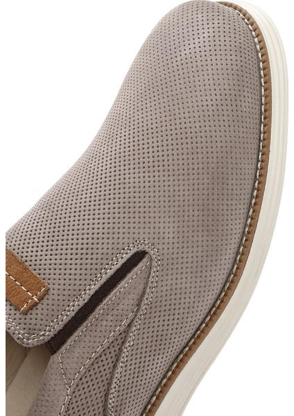 Erkek Vizon Nubuk Deri Casual Loafer 25SFD7104V3