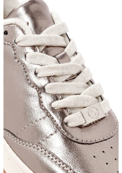 Acbc x Derimod Kadın Bronz Bağcıklı Metalik Sneaker 24WFD435232