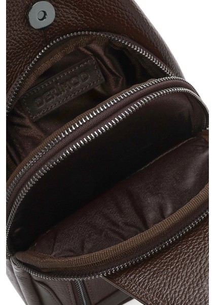 Erkek Kahverengi Deri Çapraz Çanta 23SBD3100FT