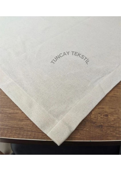 Lacivert Sade Düz Keten Kumaş Kare Sehpa ve Masa Örtüsü modelleri