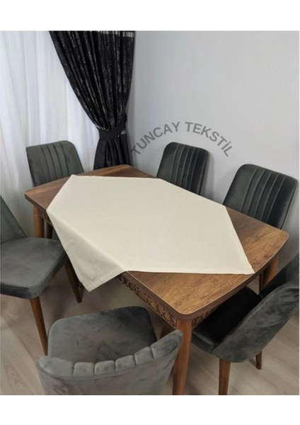 Lacivert Sade Düz Keten Kumaş Kare Sehpa ve Masa Örtüsü fırsatları