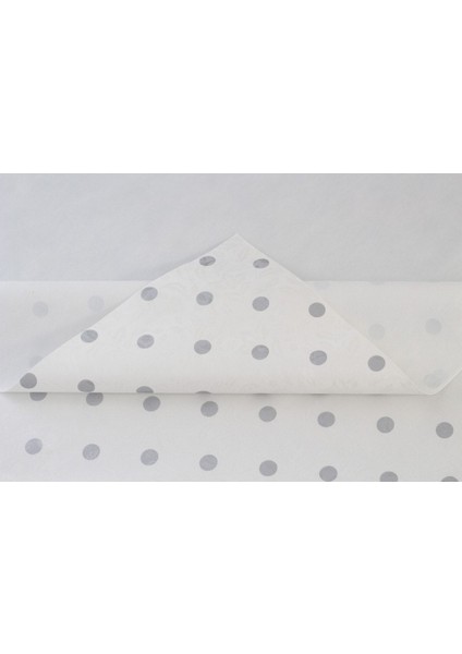 Astarlı Silinebilir Pvc Masa Örtüsü, Puantiye Desen, Beyaz, 97 cm fırsatları