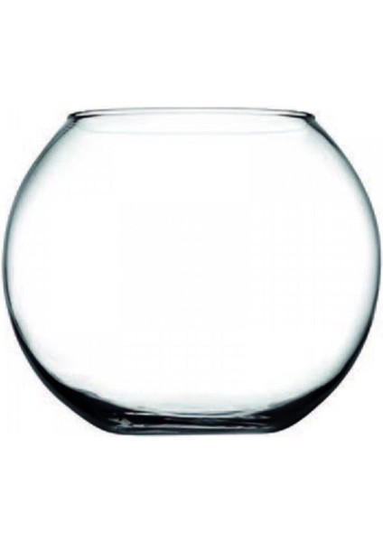 Turuncu Cam Fanus Vazo 11X8 Cm, Şık ve Şeffaf Dekoratif Aksesuar