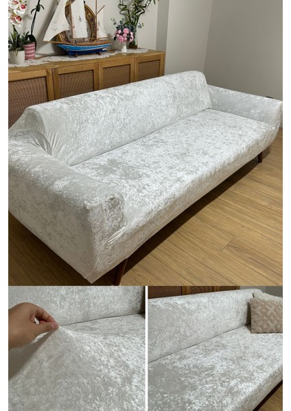 Yumuşacık Yıkanabilir Tüy Tutmayan Kadife Koltuk Örtüsü 3 Kişilik fiyatları