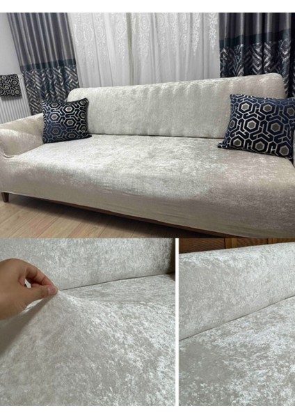 Yumuşacık Yıkanabilir Tüy Tutmayan Kadife Koltuk Örtüsü 3 Kişilik modelleri