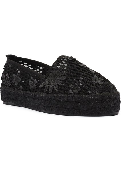 Kadın Siyah Desenli Espadril 25SFD20726F