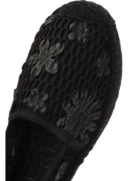 Kadın Siyah Desenli Espadril 25SFD20726F