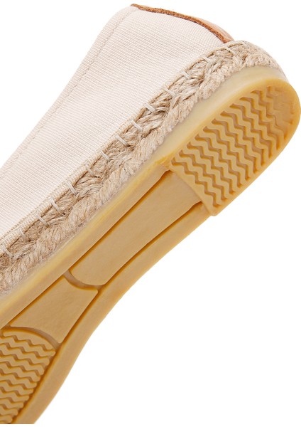 Kadın Bej Taşlı Deri Espadril 25SFD20546F