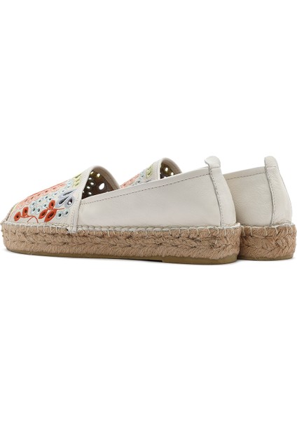 Kadın Bej Desenli Espadril 25SFD207014