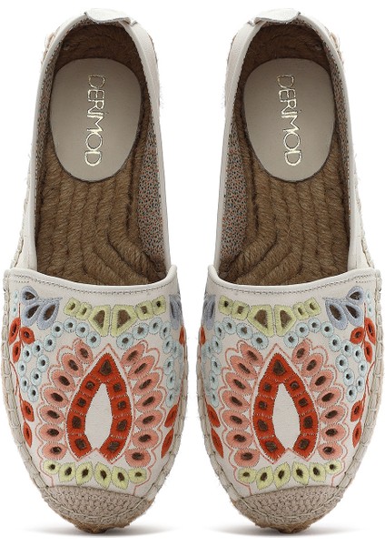 Kadın Bej Desenli Espadril 25SFD207014