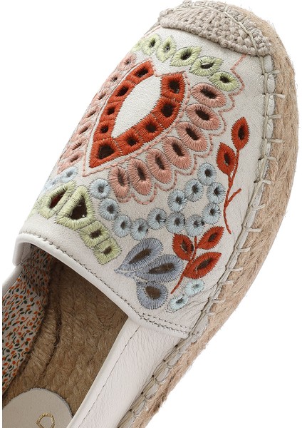 Kadın Bej Desenli Espadril 25SFD207014