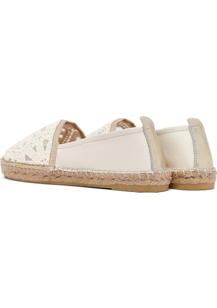 Kadın Krem Desenli Espadril 25SFD206914 indirimleri