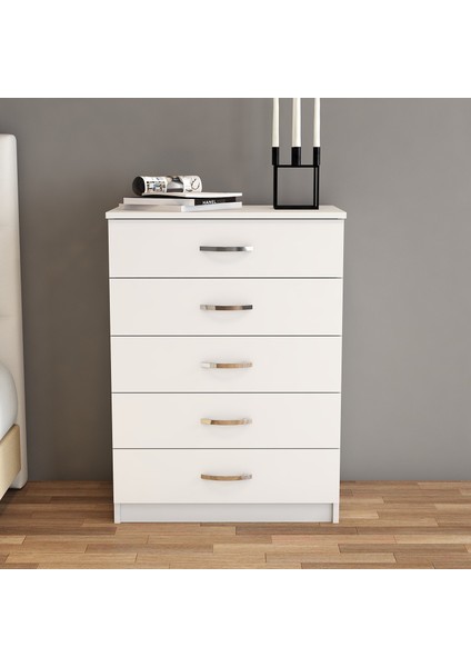 5 Çekmeceli Suntalam Şifonyer 72x44,5x98,3 cm – Modern, Dekoratif ve Kullanışlı Depolama Çözümü modelleri